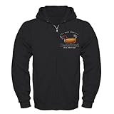 Artsmith, Inc. Zip Hoodie (Dark) I'm A Proud Owner Of A Dachshund aka Wiener Dog - Black, Large