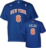 New York Knicks Landry Fields Royal Adidas Player T-Shirt