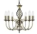 Kitchen & Housewares : Zanzibar Antique Brass 6 Light Pendant 6X60 Watt Bc Lamps
