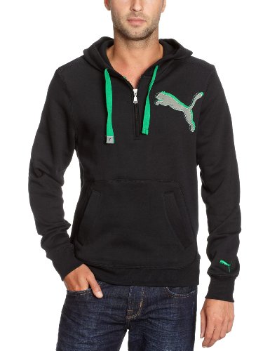 PUMA Herren Sweatshirt 1 2 Zip Logo Hooded