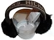 Women's Michael Kors Ear Muffs Rabbit Hair Chocolate/Dark Camel