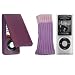 New 5th Generation Nano Purple Flip Case + Purple Sock & Crystal Ice Box Case Cover For the New Apple iPod 5G Nano with Camera (Sep 2009) 8GB & 16GB