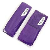COSMOS 1 pair of Purple wristband + Purple cotton sports basketball headband / sweatband head sweat band/brace
