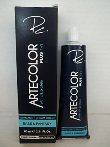 Artecolor Plus Base and Fantasy - Permanent Cream Hair Color - Enriched with Silk Protein - 2.11 Fl. Oz. Tube - 8.0 Natural Light Blonde