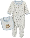 Little Me Layette Footie, Baseball, Ivory Multi, Preemie