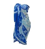 Unique Looking Turtle Prined Sarong Beach Wra Swim Skirt Valentine's Day Gift