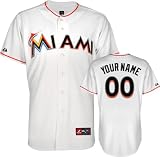 Miami Marlins Jersey: Youth Personalized Home White Replica Jersey