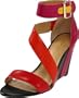 Nine West Women's Pitera Wedge Sandal,Pink Multi,8 M US