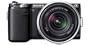 Sony NEX-5NKB Systemkamera (16,1 Megapixel, 7,5 cm (3 Zoll) Display, Live View) inkl. 18-55mm Objektiv schwarz