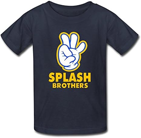 KTIY 6-16 Years Old Children Splash Brothers GO ON 2016 Tee Navy Size M