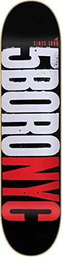 5Boro Letterpress 1996 Deck -8.25 Black/Red