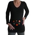 La Belly Longsleeve V-Neck, chill-out-area, schwarz