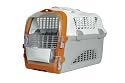 Catit Design Cat Cabrio Carrier Flight/ Airline Approved, Orange/ Grey/ White