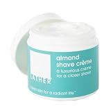 LATHER Almond Shave Cr&egrave;me, 4 - Ounce Jar - B000K7J3FQ