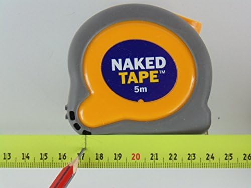 NAKED TAPE TK5M METRIC ONLY INNOVATIVE MEMORY TAPE MEASURE 5M WRITE ON - RUB OFF by NAKED TAPE