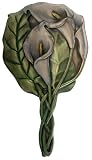 Calla Lily Hand Mirror Dragonfly Beauty Accessory Decor Collectible