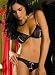 Sexy Black Lace Peek-a-Boo Bra and Crotchless Thong 2 Piece Set Sizes: Medium-Large
