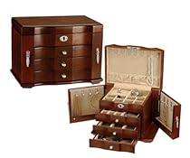 Elegant Walnut Wooden Jewelry Box (Walnut) (9