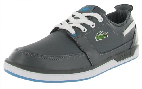 LACOSTE Topa TL USA Leather Casual Sneaker Mens Shoes Gray Size 9.5