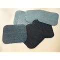 6 Jeans - B�gelflicken in verschiedenen Farben/Waschungen 10,5 x 9,5 cm