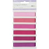 Grosgrain Monochromatic Ribbon 6 Colors/1.09yd (1 Meter) Ea, Candy