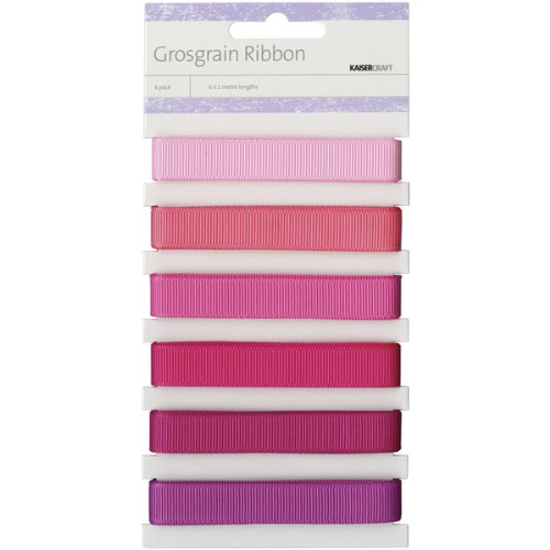 Grosgrain Monochromatic Ribbon 6 Colors/1.09yd 