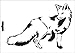 UMR-Design W-633 Fox Textil- / wallstencil Size A4