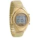 The only men's Gold Quartz Talking Watch that has time, alarm, calendar, timer annoucement with clear male voice. The watch has LCD time and calendar display. Gold case with a gold expansion band. Easy to set, easy to maintain. 12/24 hour format. 1 lithium battery (included). Face size: 1 3/8" diameter. # 702561 For more information call MAGNIFYING AIDS Toll Free: 866-691-2450 M-F 9-5pm/Sat. 10-4pm EST