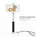 Volsey VS1 Built-in Bluetooth Remote Shutter Selfie Stick for iPhone and Android Smartphones - Black