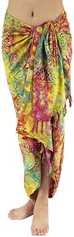 Hand Paint Batik Sarong, Pareo/ Scarf - 9010 By Lotus Resort Wear