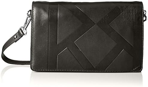 Christopher Kon Women's Embossed Cross-Body, Black