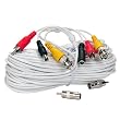 VideoSecu 100ft Video Audio Power Cable BNC RCA CCTV Security Surveillance DVR Camera Cable Wire A27