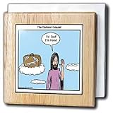 Jesus - Yo Dad Im Home - 6 Inch Tile Napkin Holder