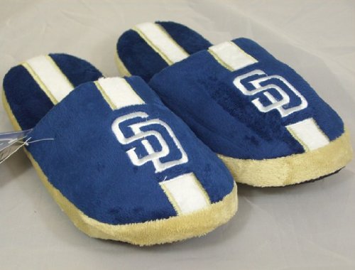 San Diego Padres MLB Team Stripe Slide Slippers