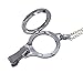 New 30mm Round Silvertone Lanyard Floating Charm 22 inch Necklace with Rhinestone Rim 672