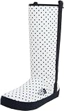 The North Face Women's Base Camp Rain Boot,White/Deep Water Blue/Polka Dots,10 M US