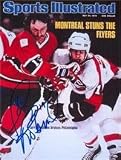 Larry Robinson autographed Sports Illustrated Magazine (Montreal Canadiens)