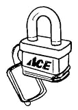 ACE 382-400512271 PADLOCK 2 KA271