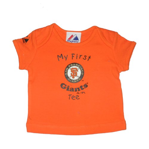 Infant / Baby MLB San Francisco Giants My First Tee T-Shirt - Orange (Size: 3/6)