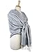 Paskmlna Paisley Jacquard Pashmina Shawl Wrap Scarf Stole (Silver01883)