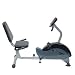 FREE SHIPPING The Hudson® RE3300 Recumbent Exercise Bike features quality construction components including eddy-current magnetic braking, quality commercial cranks and bottom brackets, and a welded 1020 steel frame. This Hudson® RE3300 Recumbent Exercise Bike offers a good variety of pre-programmed hill profiles and heart-rate-control programs to help users lose weight, build endurance and stamina, tone up, or rehab. The Hudson® RE3300 Recumbent Exercise Bike also features contact heart rate monitor on the handlebars, so users can monitor heart-rate ranges without using a chest strap, plus a comfortable step-through frame design perfect for users with knee, hip, or balance problems. Portable and self-powered; put it anywhere and pedal away. Tig/mig welded 1020 steel Heart-rate-control programs maximize results and minimize training time 8 resistance levels Computer-controlled workload Patented permanent magnet eddy-current electromagnetic braking system Built-in fan provides stable operation at any workload rate Hand-grip pulse-rate monitoring technology Includes four CC batteries, contact sensor, and wheel kit Magnetic resistance Dimensions : 60"L x 26"W x 44"H Console: Quick start Pulse rate, Calories burned, Current speed, Distance traveled, Load level 6 workout programs include interval training, mountain profile, valley profile, plateau profile, and manual mode WARRANTY: Parts: 1 year Labor: 30 days 1 year light commercial warranty