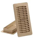 Imperial Manufacturing RG1236 4-Inch by 10-Inch Plastic Register, Taupe