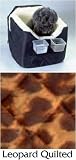 Snoozer Lookout I Dog Car Seat with Leopard Quilt Cover