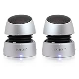 Satechi SX2 Portable Twin Speakers for iPhone 4S, iPad 2, MacBook Pro, Macbook Air, ASUS Eee Pad Transformer, Motorola Xoom, Samsung Galaxy Tab, Galaxy 10.1, ViewSonic gTablet, BlackBerry Playbook, HTC Flyer, HP TouchPad