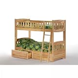 Cinnamon Twin/Twin Bunk Bed (Natural) (67.875H x 79.875W x 41.375D)