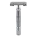 Butterfly Safety Razor by JTrim Heavy Duty Men Shaver Double Edge Safety Razor Chrome Plated with 5 Platinum Blades and Travel Case Includes JPT-BFSR Jay's Products