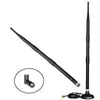 Alfa 9dBi WiFi Booster SMA OMNI-Directional High-Gain Screw-On Swivel Antenna with Magnetic Base for D-Link - DWL-2000AP, DWL-2210AP, DWL-6000AP, DWL-6000AP, DWL-500, DWL-G510, DWL-520, DWL-G510, DWL-A520, DWL-AB520, DWL-AG520, DWL-G810, DWL-G510, DWL-800AP, DWL-810, DWL-900AP, DWL-700AP, DWL-800AP and DWL-G810