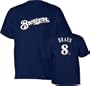 Ryan Braun Milwaukee Brewers Youth Name and Number Tee