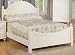 Twin Size Bed - Cottage Style White Finish