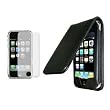 Premium Black Leather horizontal Flip Case and Screen Protector for Apple Ipod Touch Itouch 2nd Gen 3rd Gen